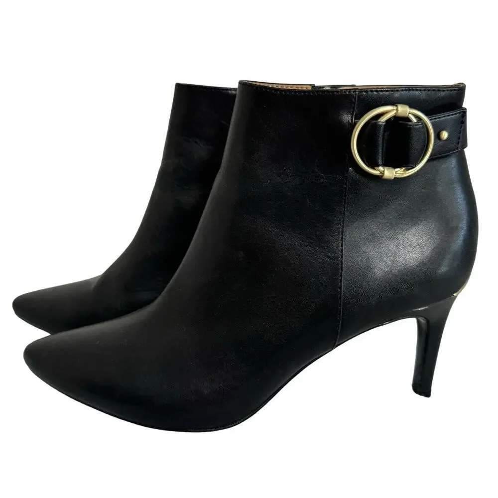 Calvin Klein Womens Jailene Dress Ankle Boots in Black Size 8 1/2‎ M